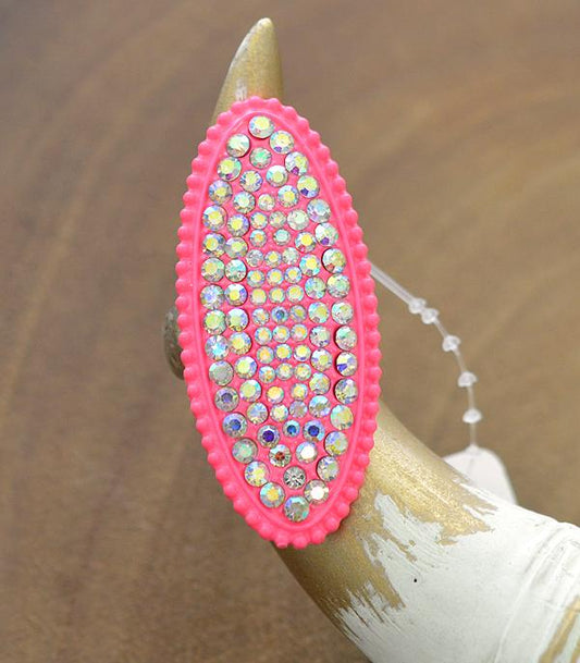 Pink Oval Ring