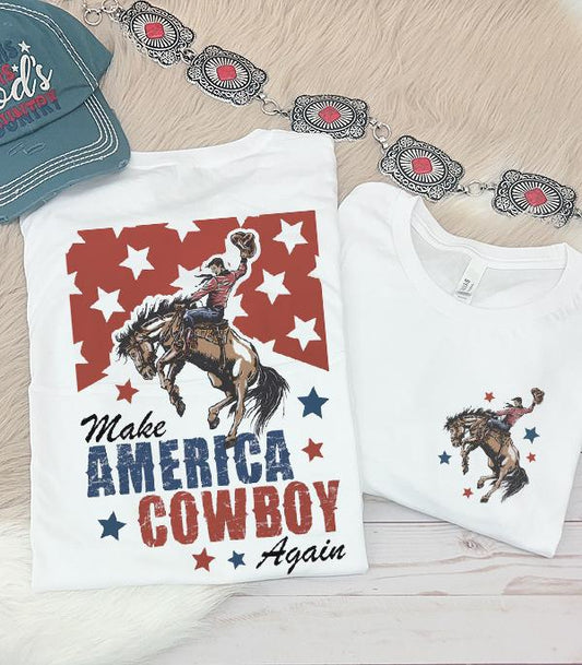 Make America Cowboy Again White T-Shirt