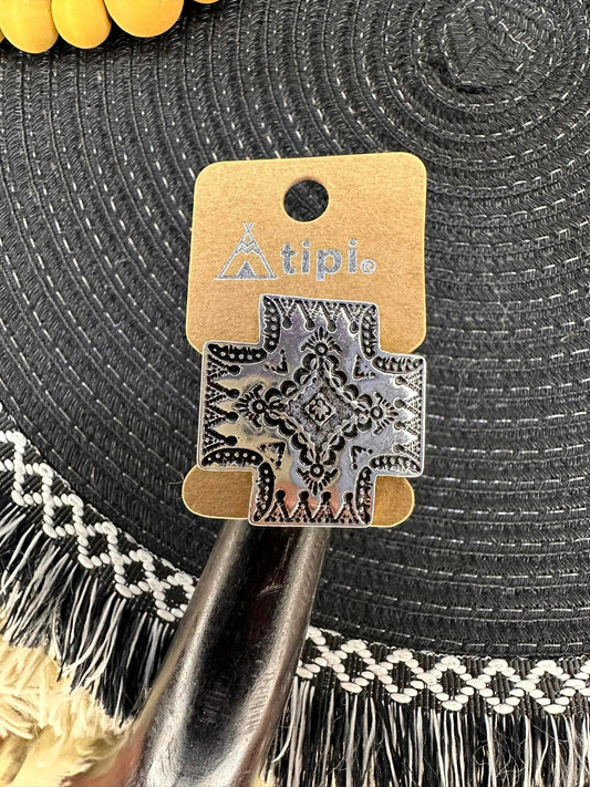 Tipi Western Cross Concho Ring