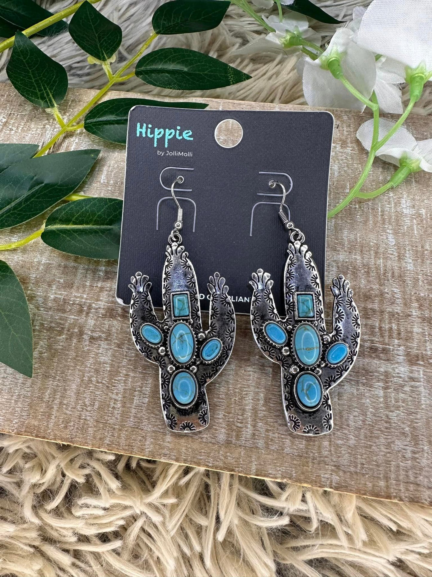 Hippie Cactus Turquoise Stone