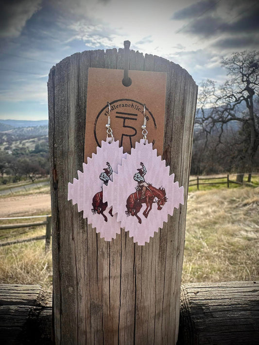 Diamond Bronc Earrings