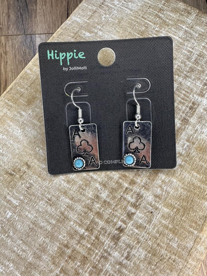 Ace Card Earrings