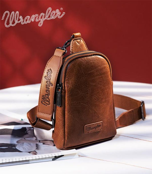 Wrangler Leather Sling Bag