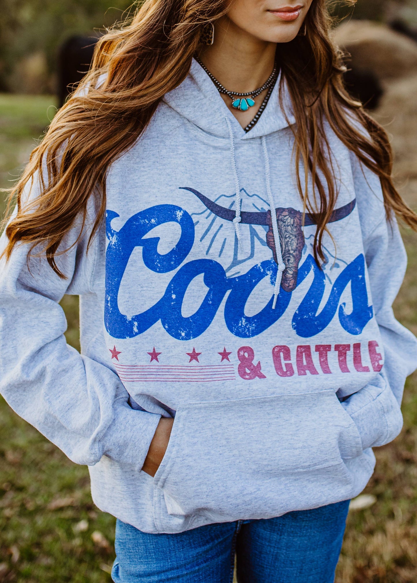 Coors & Cattle Western Hoodie